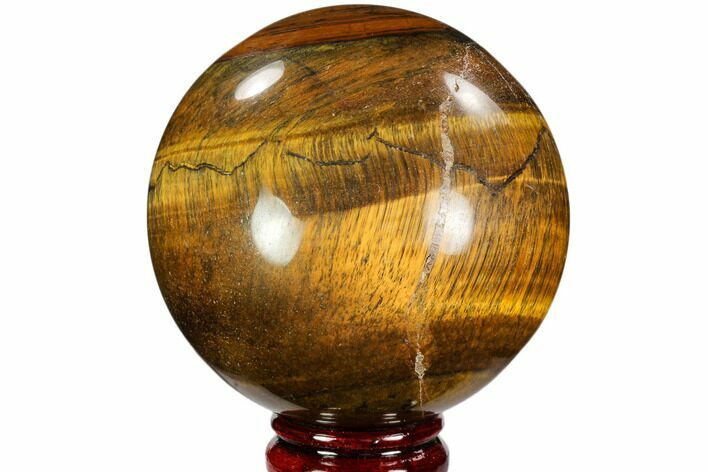 Polished Tiger's Eye Sphere - South Africa #107316